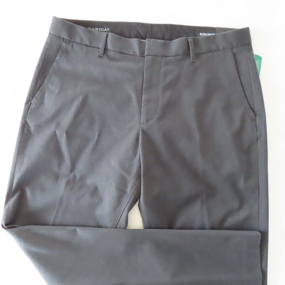 Bonobos Dark Gray Athletic Fit Weekday Warrior Thursday Dress Pants 35 x 32